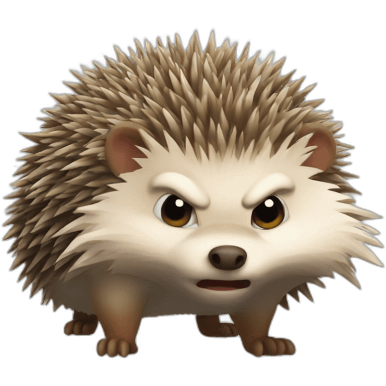 angry hedgehog emoji