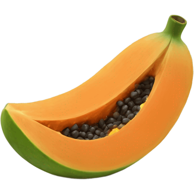 Realistic Papaya  emoji