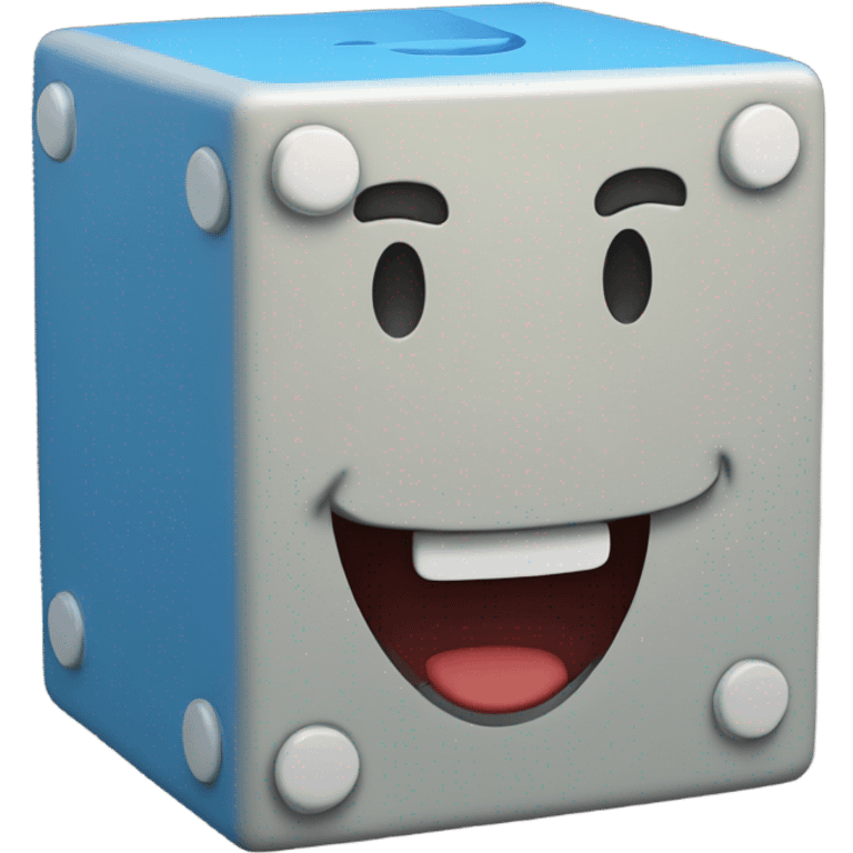 Ramsey Solutions Blue mario question block  emoji