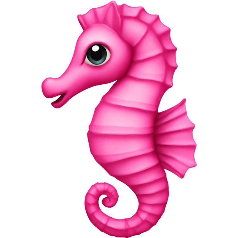 Pink seahorse emoji