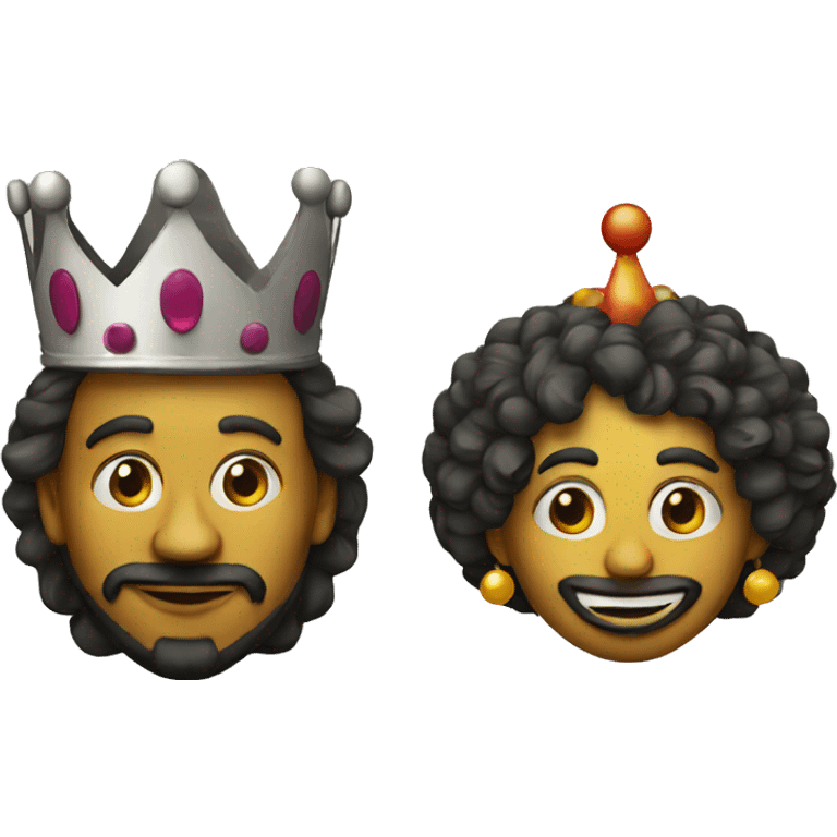 King and Clown emoji