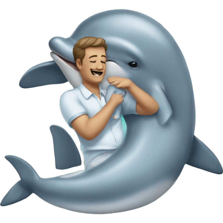 Massaging dolphin emoji