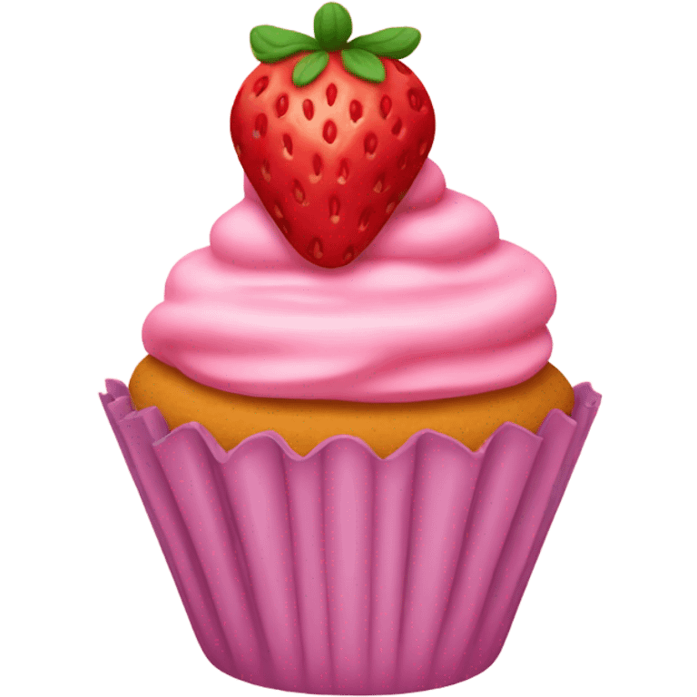 strawberry cupcakes emoji