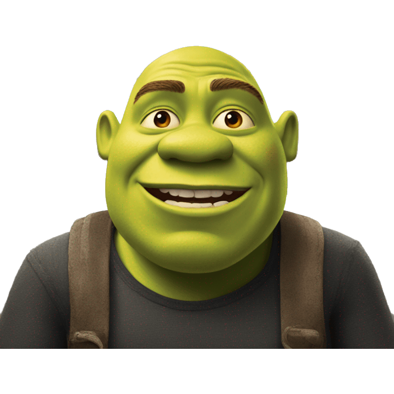 Shrek in cruise ship emoji