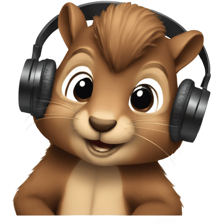 Squirrel DJ emoji