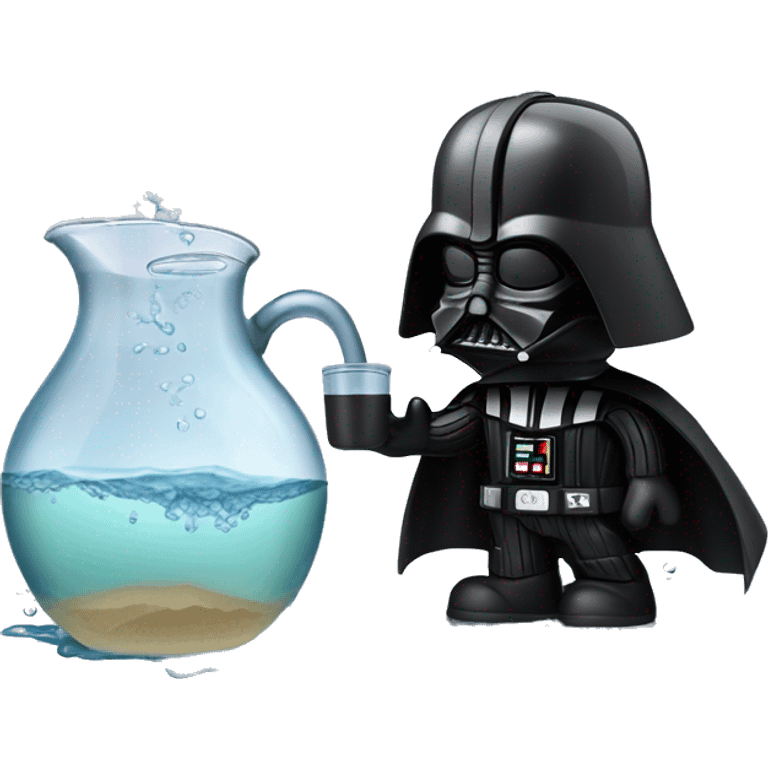 darth vader filling up a britta jug wit sea water emoji