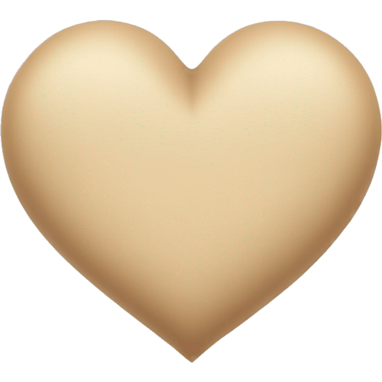 Beige heart emoji