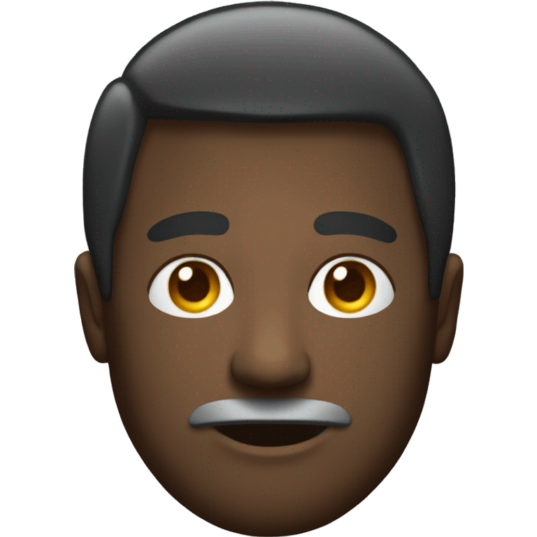 man with hadephone emoji