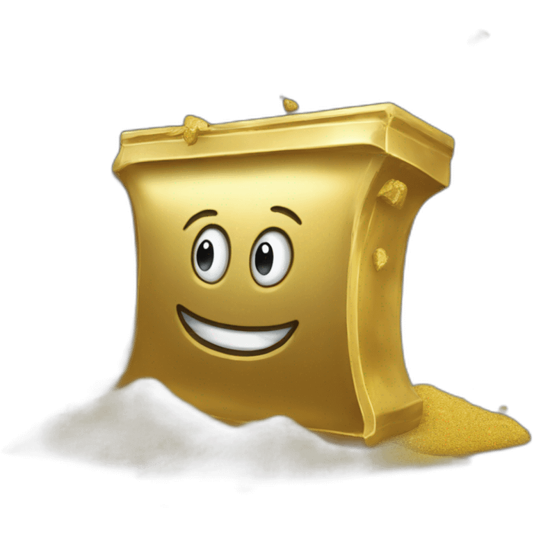 dust becoming gold bar emoji