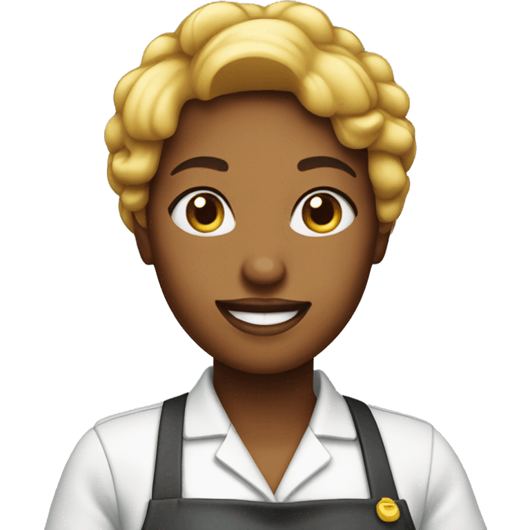 waitress fast food emoji