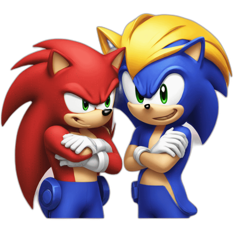 Sonic and knuckles emoji