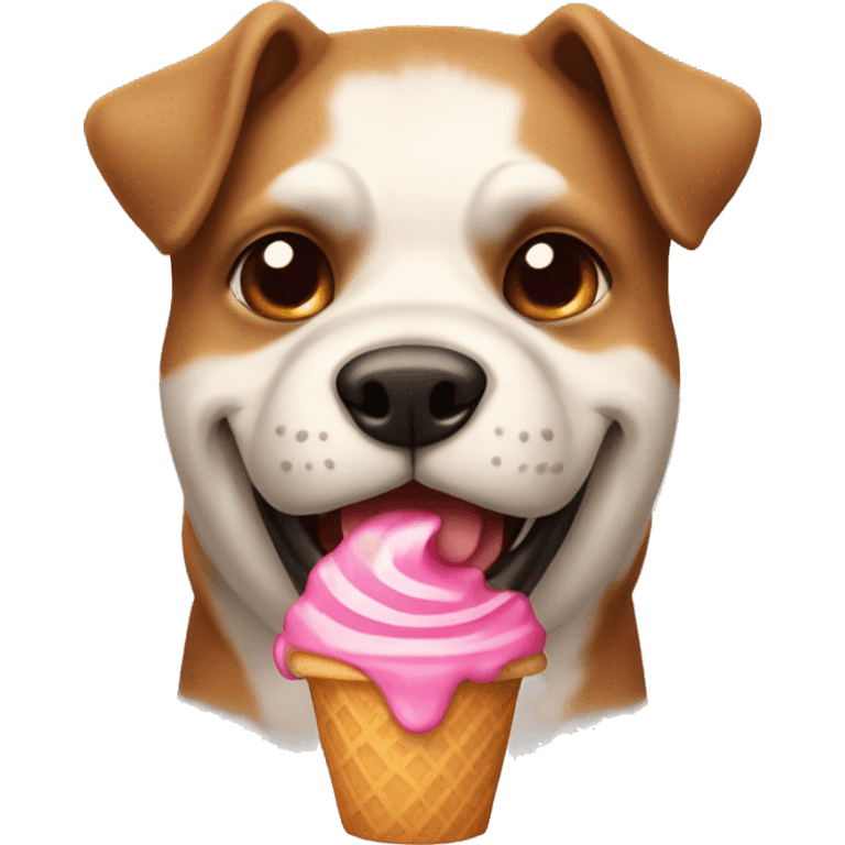 Perro con un helado  emoji