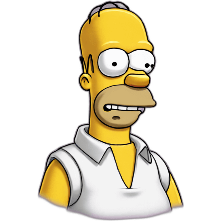 Homer simpson do the sheesh emoji