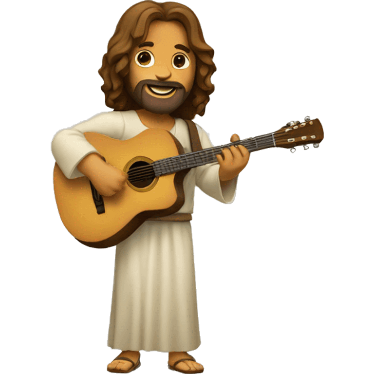 jesus who plays the guitar emoji