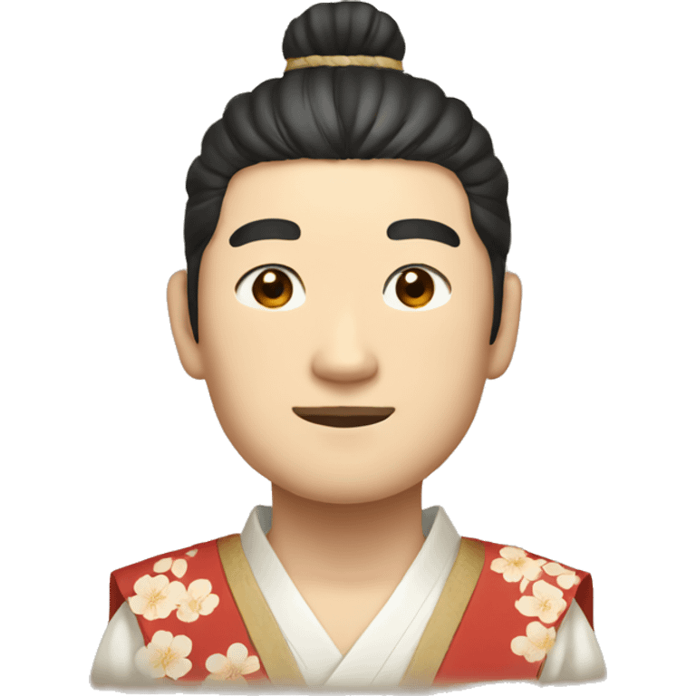 Japanese man in traditional costume emoji