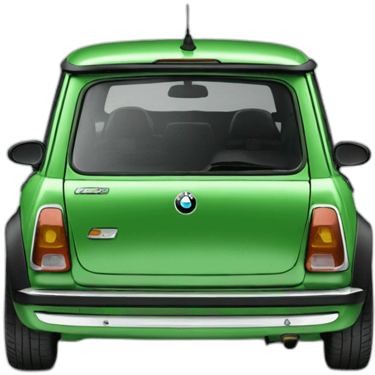 BMW Mini 5-Door Green emoji