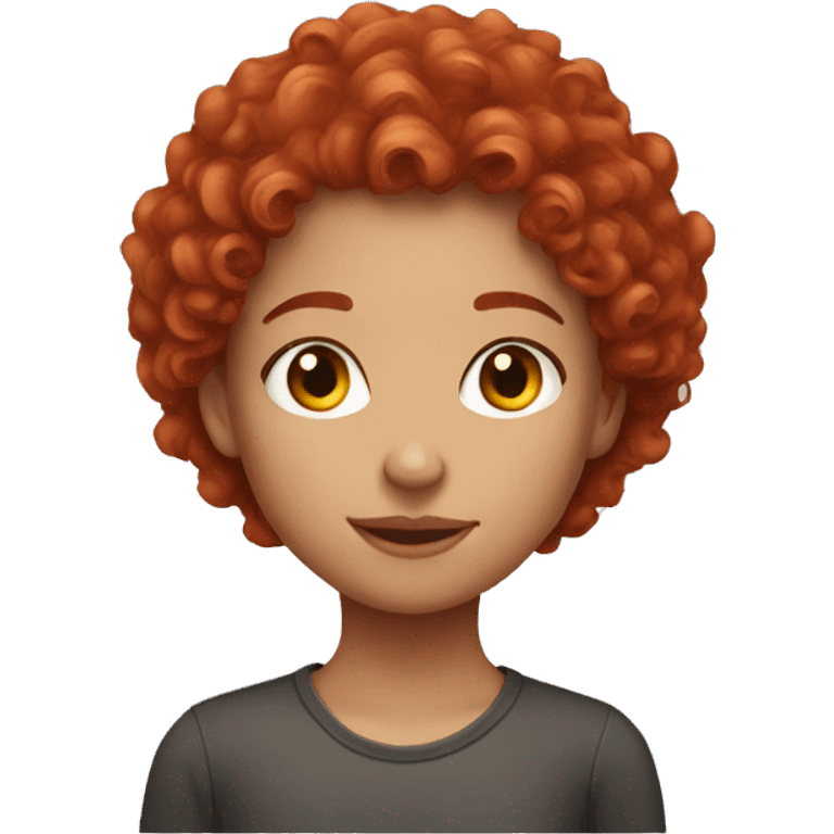 short red curly haired girl emoji