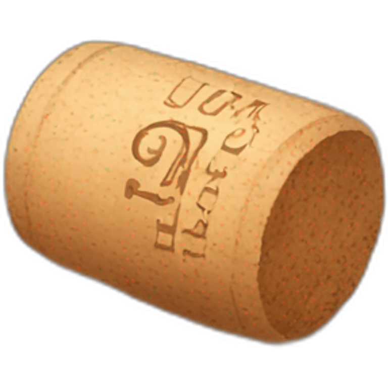 Wine cork emoji