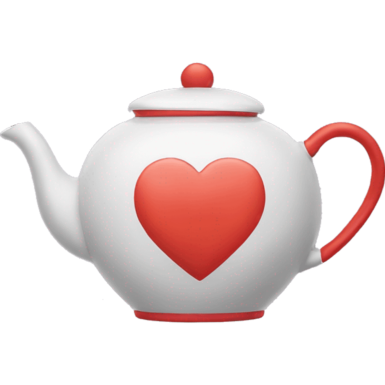 Heart shaped teapot emoji