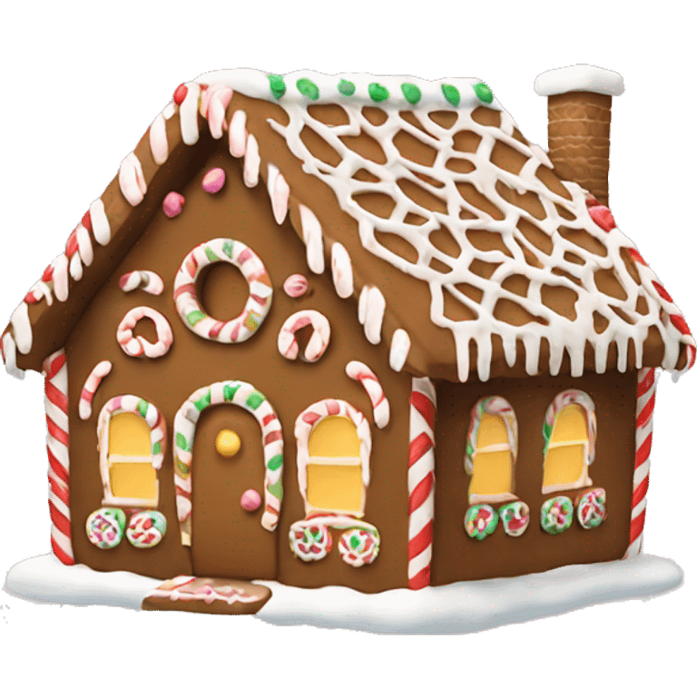 Gingerbread house emoji