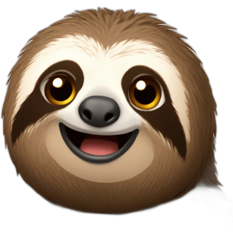 sloth on phone emoji