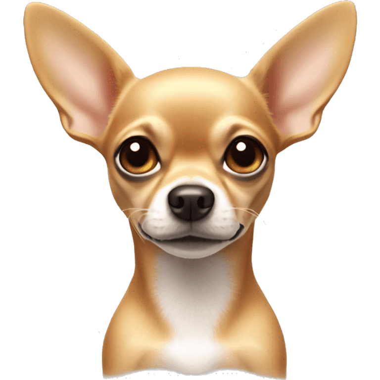 Tan chihuahua no white on head emoji