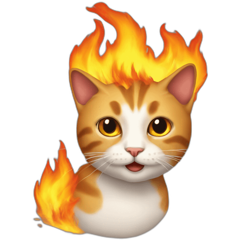 cat-on-fire emoji