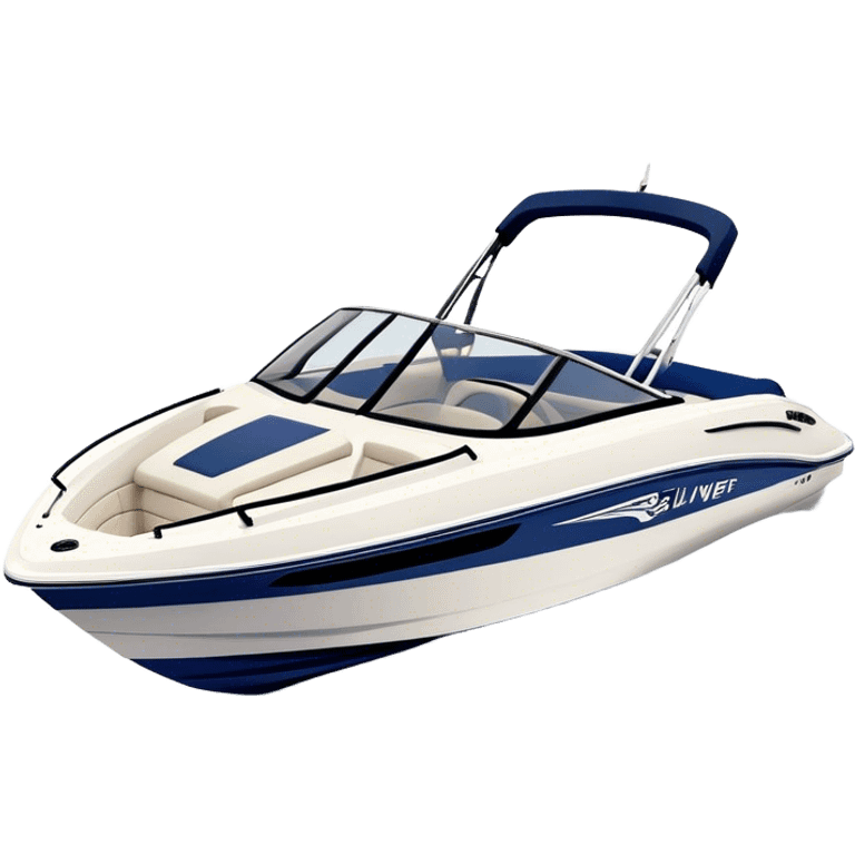 Speedboat - Bayliner 185 Bowrider (Model Year: 2020) (Iconic colour: White with navy blue accents) emoji