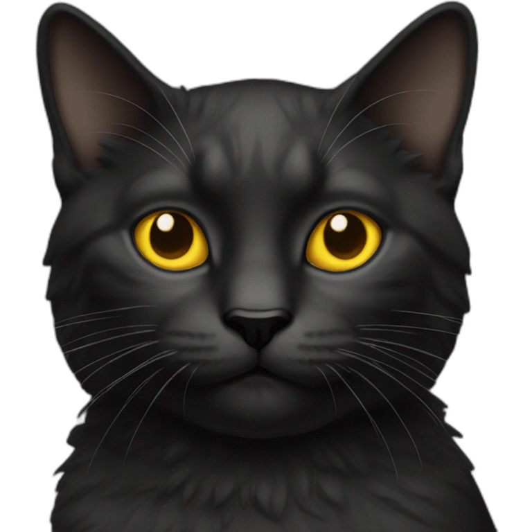 solar cat black emoji