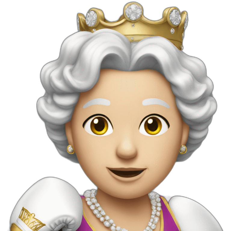 Queen Elisabeth boxing emoji