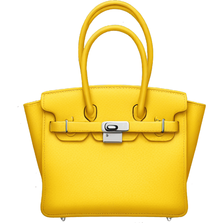 Yellow Birkin bag emoji