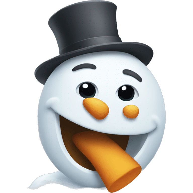 Drunk Snowman emoji