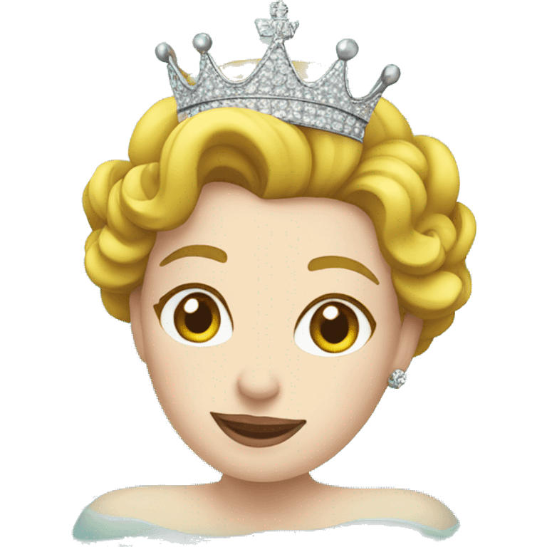 Queen Elizabeth swimming in pool emoji