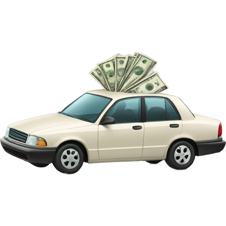 car with money emoji