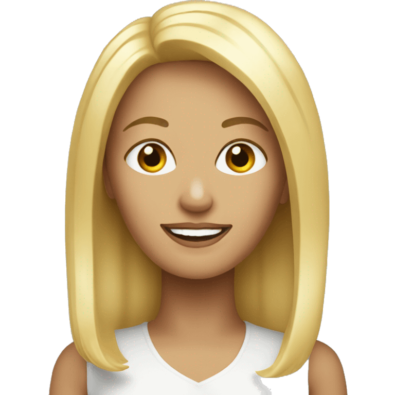 a blonde woman mid 40 emoji