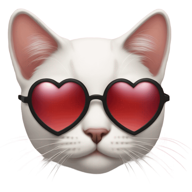 Cat with heart glasses emoji