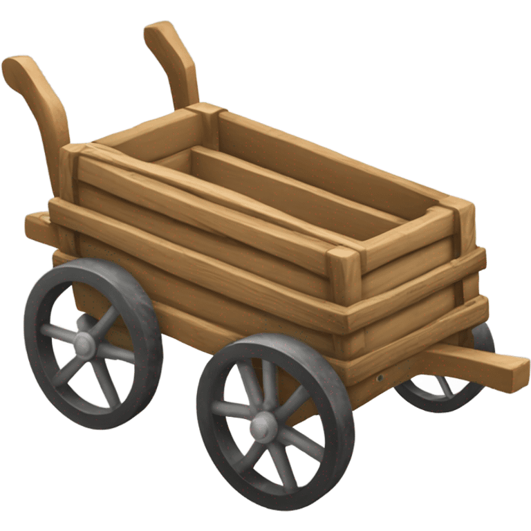 2 wheeled harness cart emoji