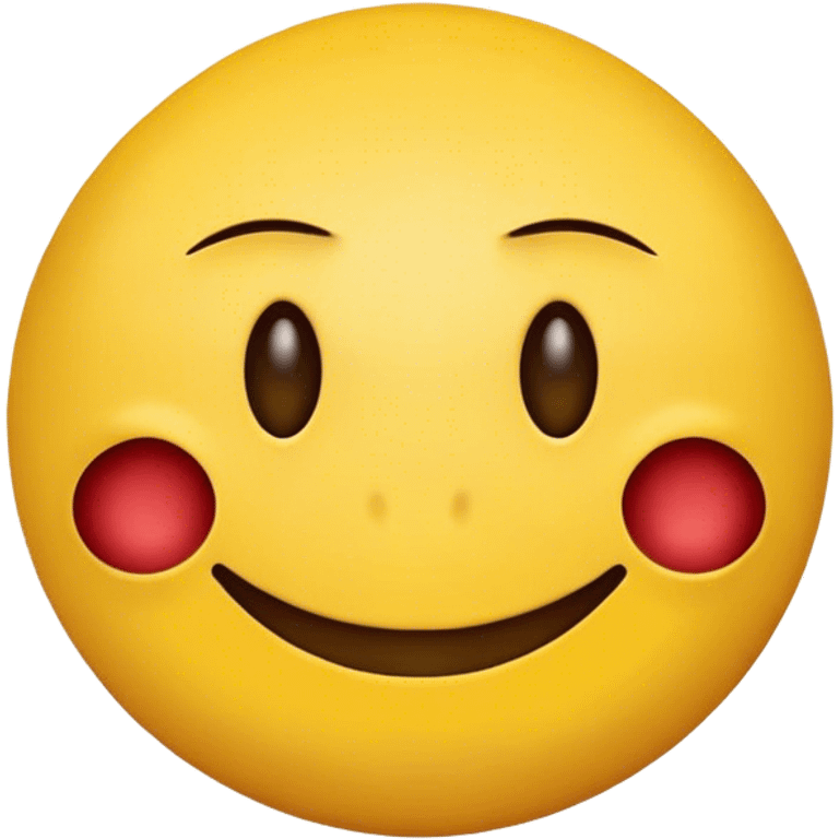 Regular yellow smiley face emoji that looks like a slight psychopath emoji