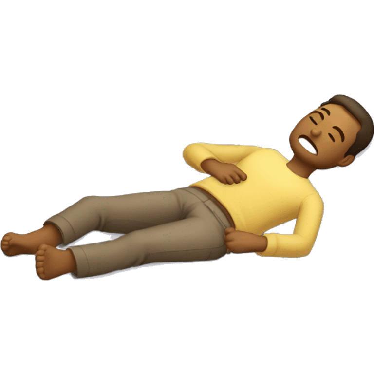 Homme qui dort dans un lit  emoji