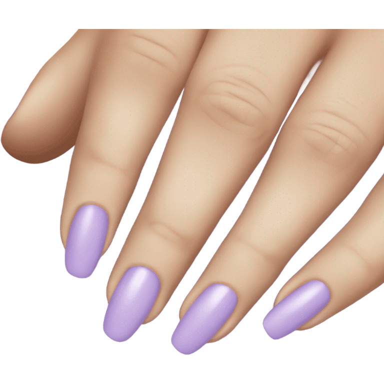 light purple nail color emoji