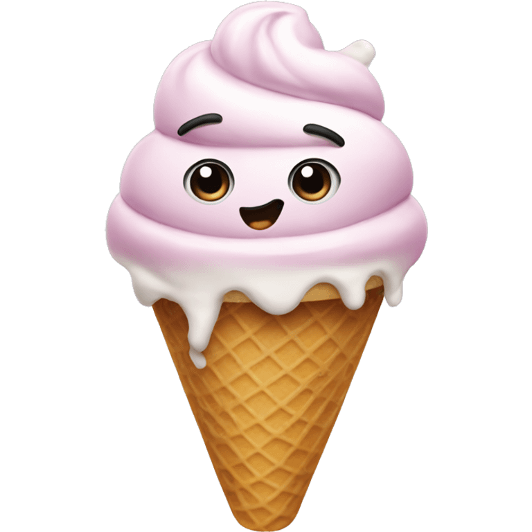 ice cream made with faces  emoji