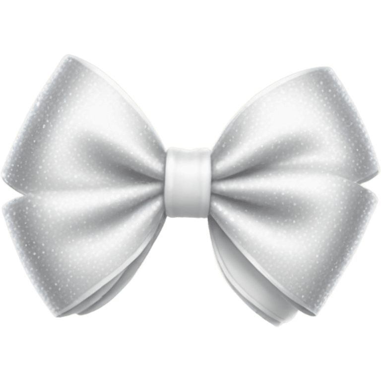 White sparkle bow emoji