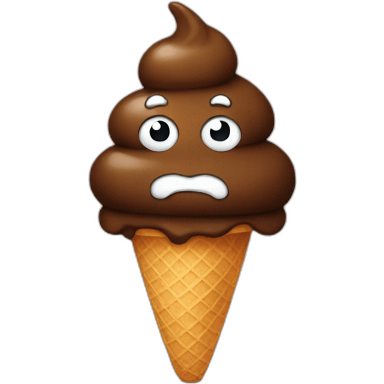 poop ice cream emoji