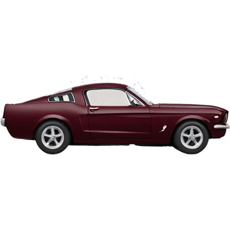 mustang car wine red emoji