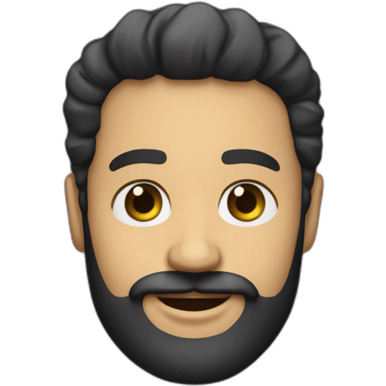 wendell carvalho, white man, black beard dinking white wine emoji