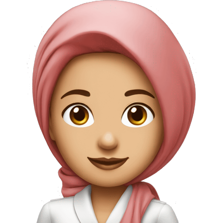 Emirates airlines hostess with scarf emoji