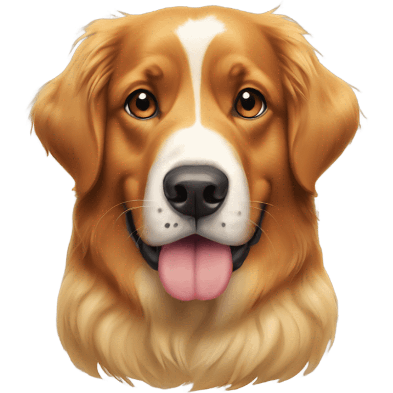 golden retriever and Bernese mountain dog emoji