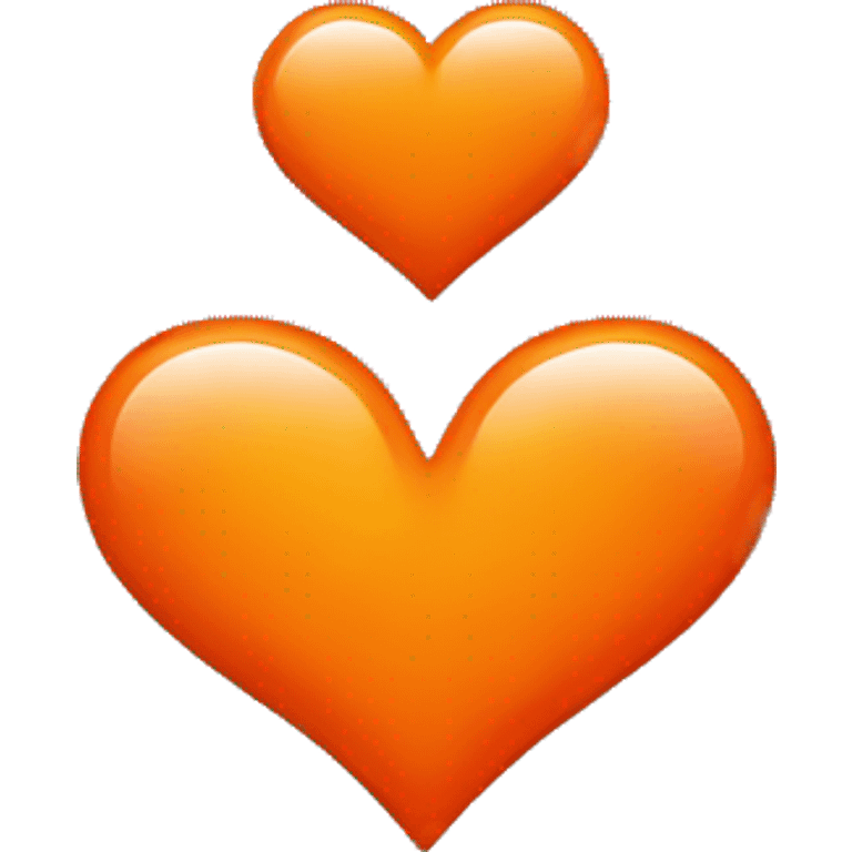 Heart orange #FF4000 emoji