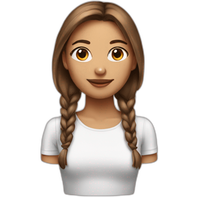 Femme avec oreille de chat emoji