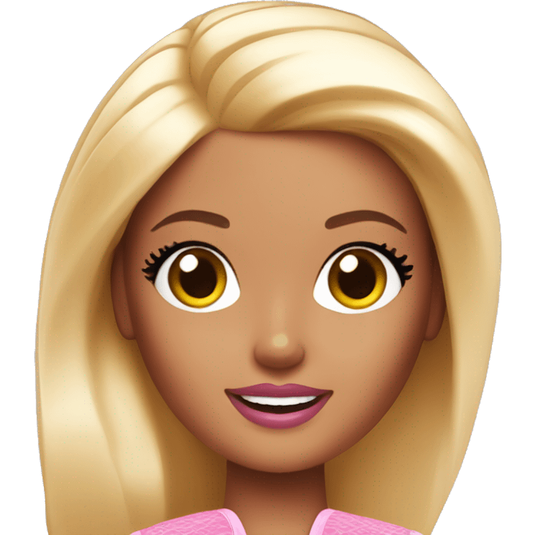 Barbie doing skin care emoji